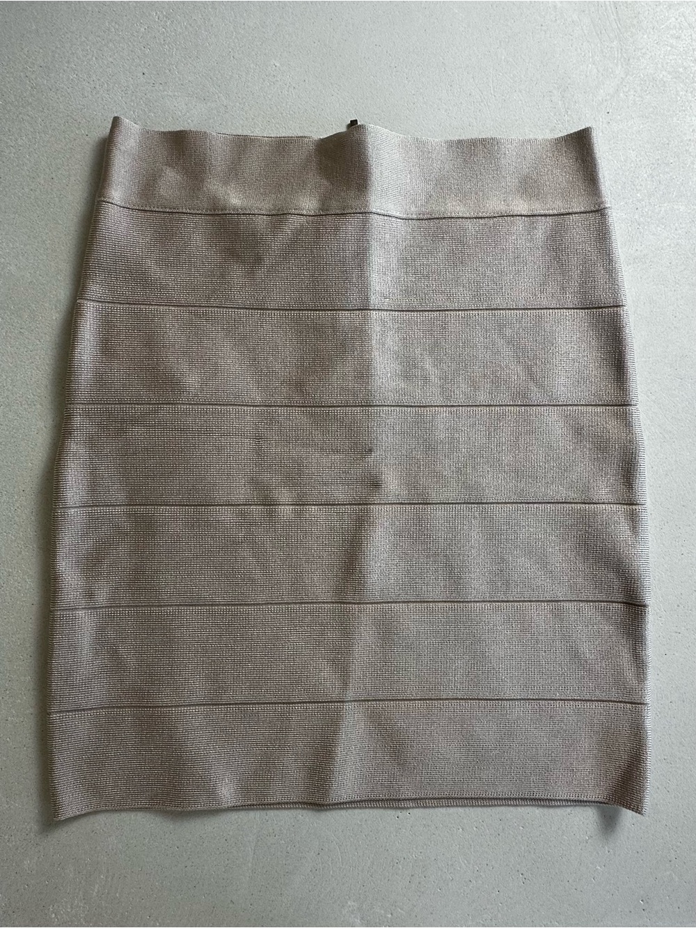 Authentic bebe Classic Bandage Pencil Skirt - Light Taupe